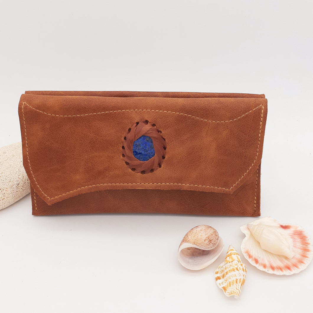 Gemstone Leather Purse