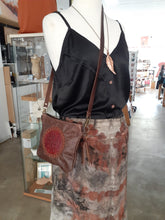 Load image into Gallery viewer, Mandala Leather Zip Bag