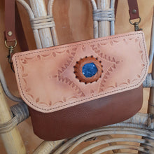 Load image into Gallery viewer, Leather Gemstone Bag