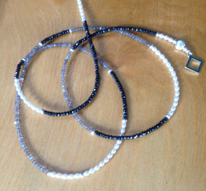 Fancy Gem Bead Necklaces Ai16