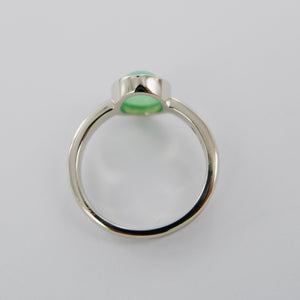 Chrysophase ring Ai290