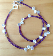 Load image into Gallery viewer, FW Pearl and Gemstone Bead Necklace Ai5