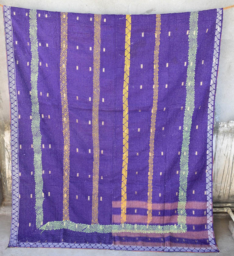 VINTAGE SARI KANTHA THROWS