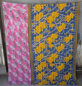 VINTAGE SARI KANTHA THROWS