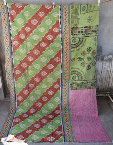 VINTAGE SARI KANTHA THROWS