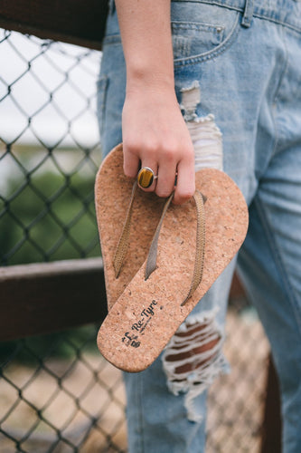 Women's Cork Thongs