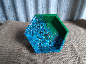Recycled Plastic Hex Bowl Small