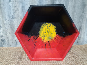 Recycled Plastic Hex Bowl Large