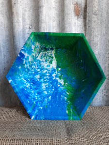 Recycled Plastic Hex Bowl Large