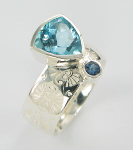 Gemstone Pattern Ring Ai162