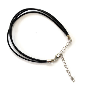 Chain Leather choker Ai58