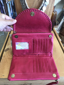 Fuchsia Mandala Clutch