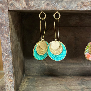 Libby-Lou Brass Earrings