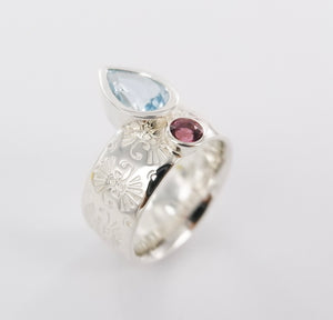 Gemstone Pattern Ring Ai162
