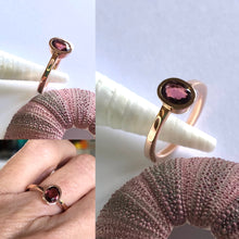 Load image into Gallery viewer, Pink Rose Tourmaline Ring Ai290T