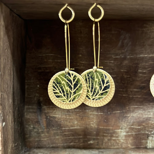Libby-Lou Brass Earrings