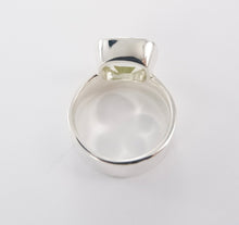 Load image into Gallery viewer, Green Amethyst Offset Ring Ai288