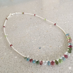 Mini Pearl & Briolettes Necklace Ai87