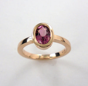 Pink Rose Tourmaline Ring Ai290T