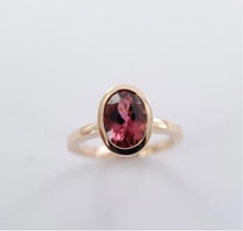 Load image into Gallery viewer, Pink Rose Tourmaline Ring Ai290T