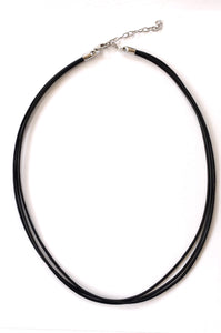 Chain Leather choker Ai58