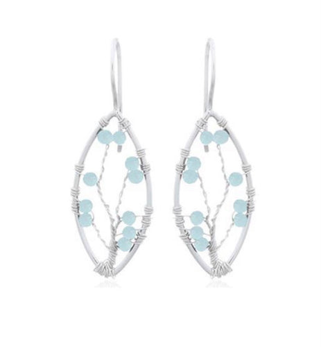 Ai184S Earrings Bead Tree