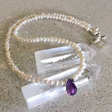 Load image into Gallery viewer, Mini Pearl &amp; Briolettes Necklace Ai87