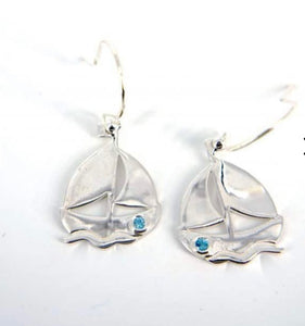 Sail boat earrings Ai3